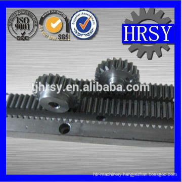 Industrial gear rack and pinion gear